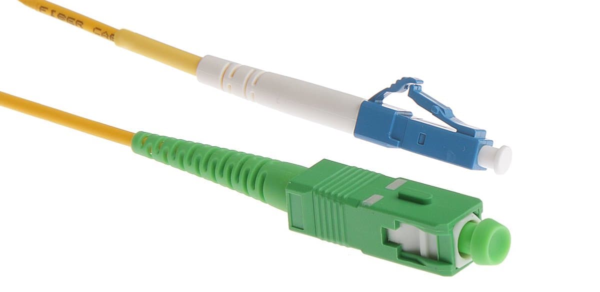 Masterlan optický patch cord, LCupc/SCapc, Simplex, Singlemode 9/125, 3m