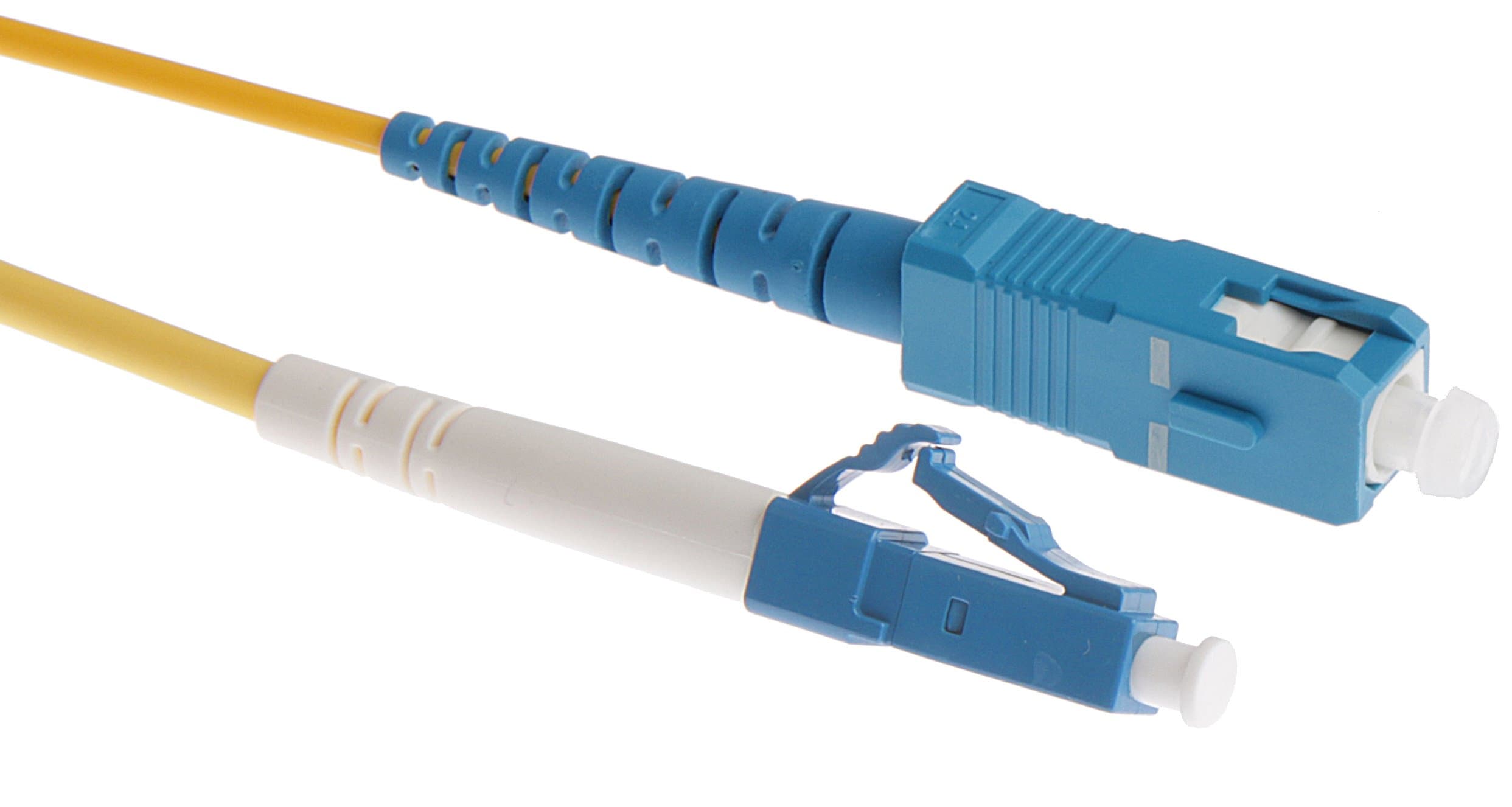 Masterlan optický patch cord, LCupc/SCupc, Simplex, Singlemode 9/125, 5m