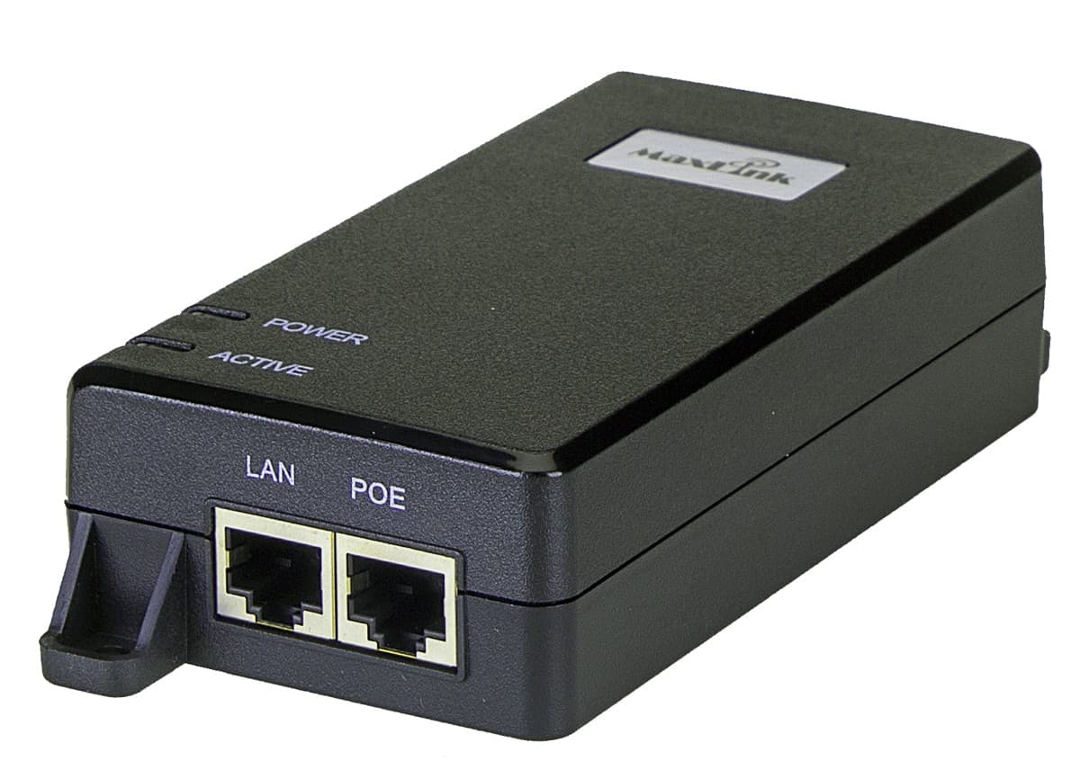 MaxLink MAXPI60-10G PoE injektor - 802.3af/at, 55V, 1.1A, 60W, 10Gbit