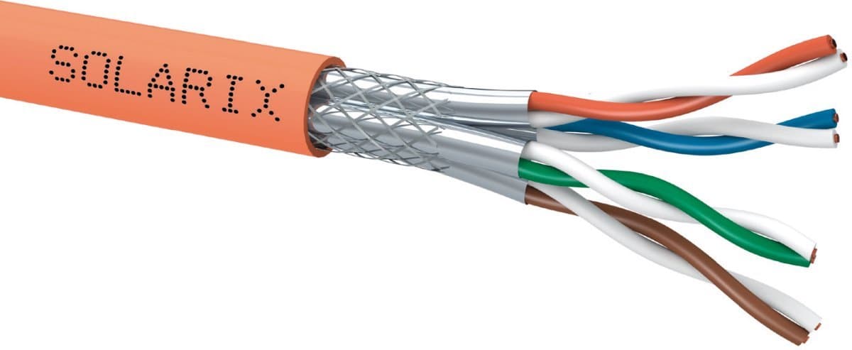 Solarix instalační kabel CAT7 SSTP LSOHFR B2 ca s1 d1 a1 1000 MHz 500m cívka