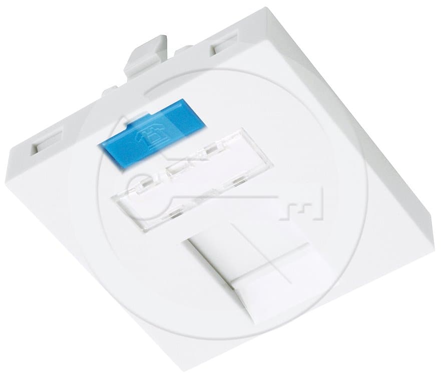 Solarix modul French style Solarix 45 x 45mm pro 1 keystone, přímý, bílý