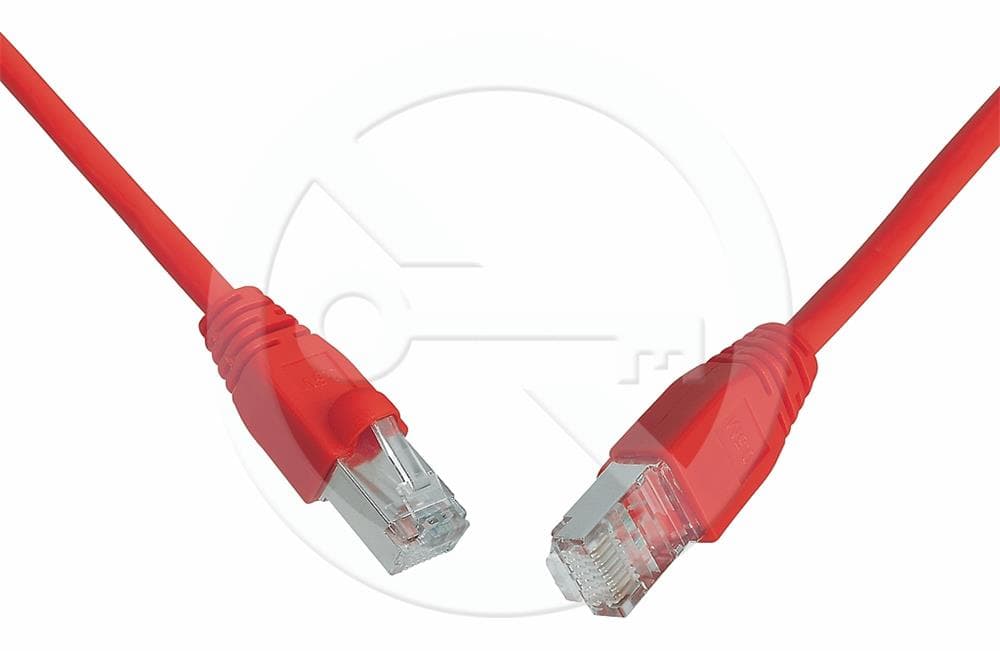 Solarix patch kabel CAT5E SFTP PVC 10m červený snag-proof