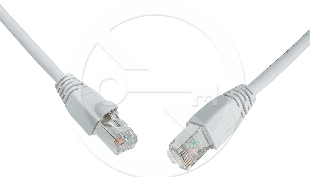 Solarix patch kabel CAT5E SFTP PVC 3m šedý snag-proof