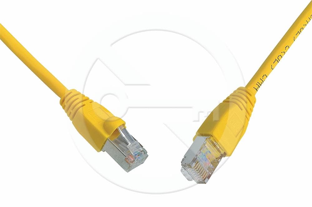 Solarix patch kabel CAT5E SFTP PVC 5m žlutý snag-proof
