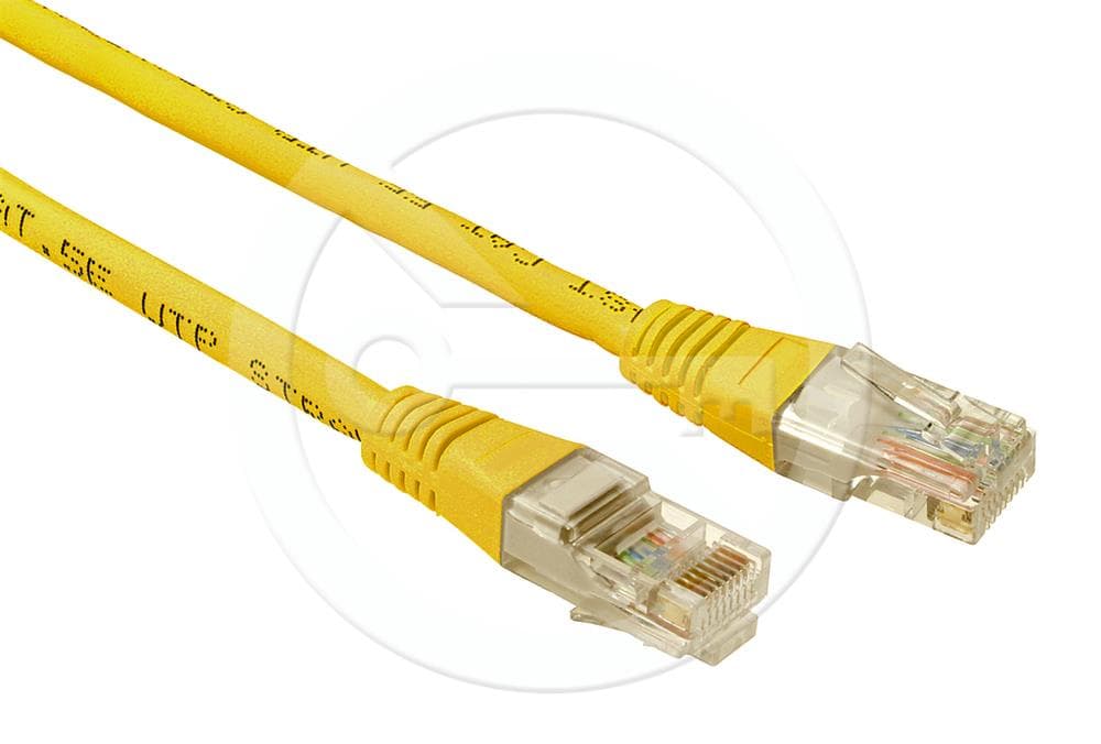 Solarix patch kabel CAT5E UTP PVC 3m žlutý non-snag-proof