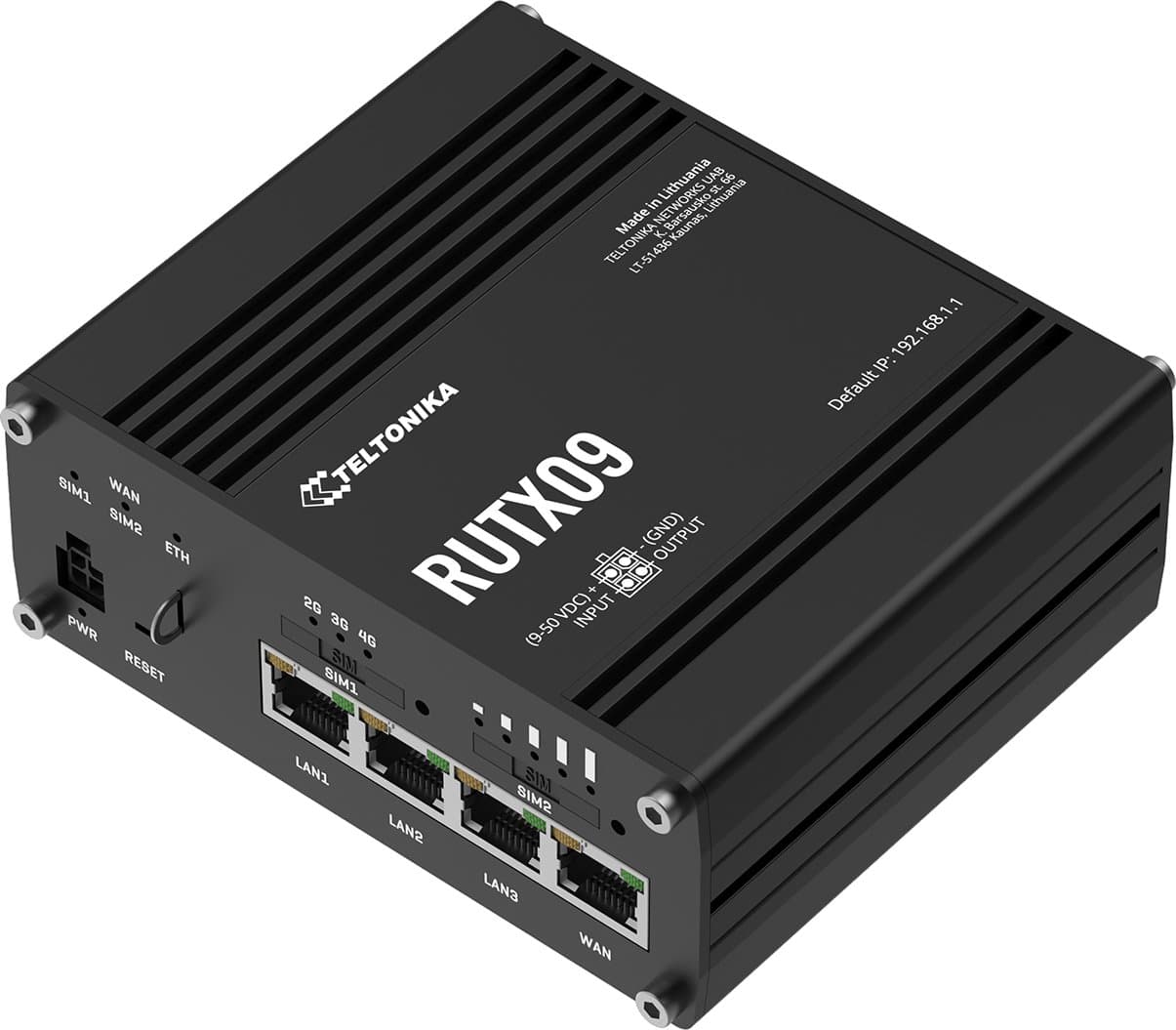 Teltonika RUTX09 Průmyslový LTE-A CAT6 Dual-SIM Router