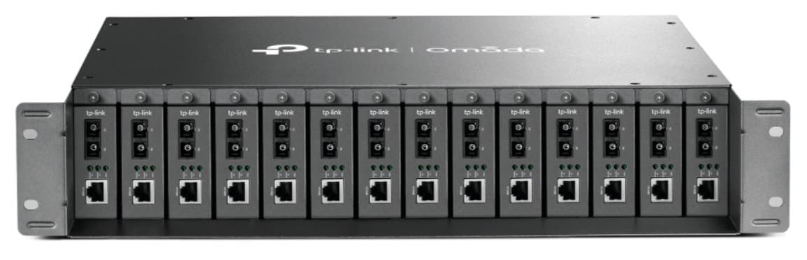 TP-Link MC1400 - 14-Slotové šasi pro media konvertory, v2
