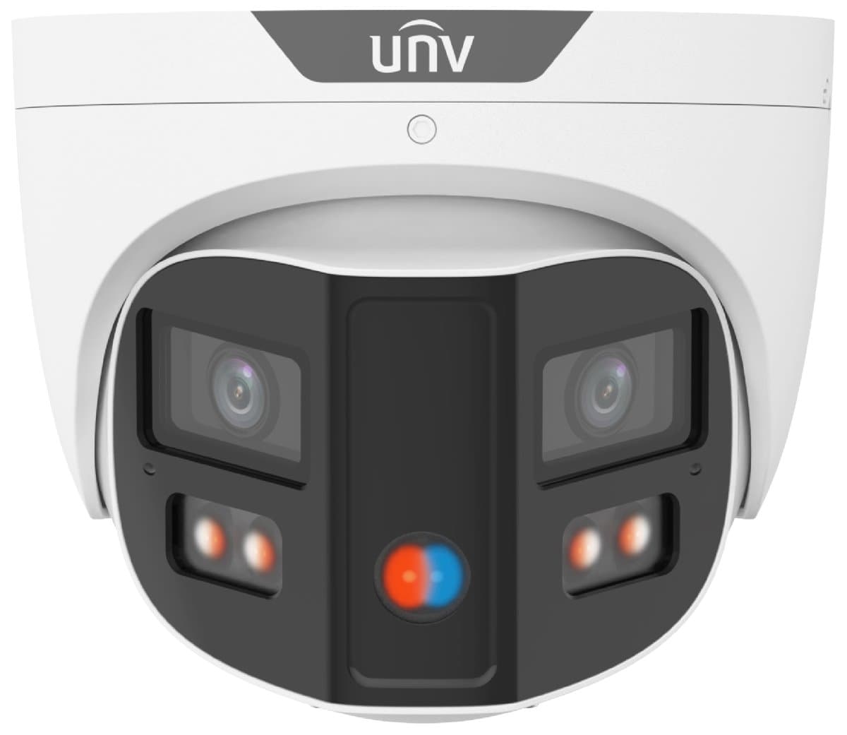 UNV IP Panoramatická turret kamera - IPC3K28SE-ADF28KMC-DL-I0, 8MP, 2x 2.8mm, IR + LED + RBL