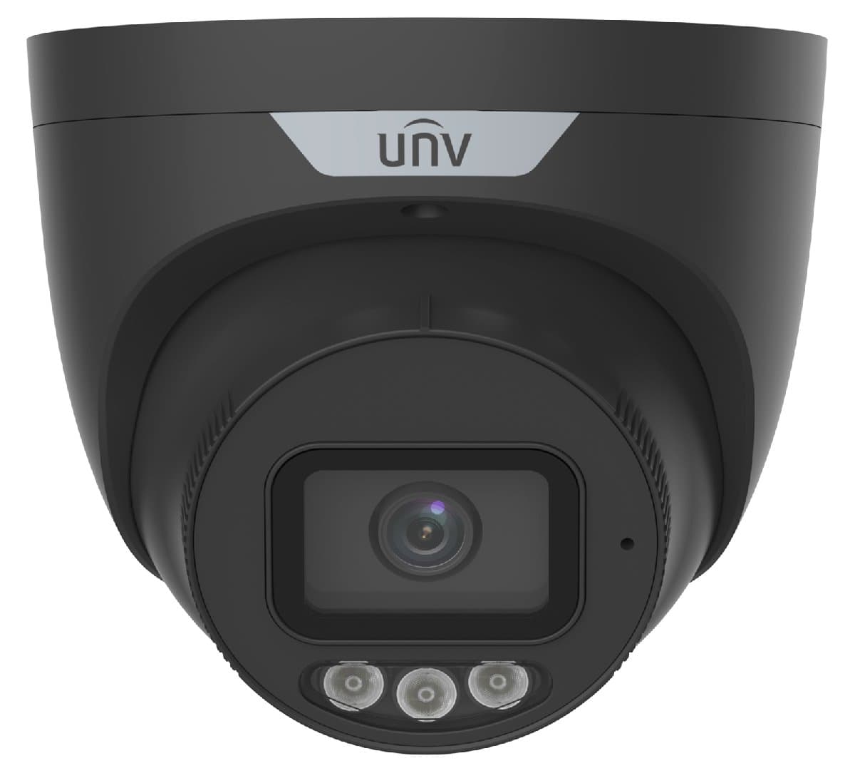 UNV IP turret kamera - IPC3638SS-ADF28KMC-I1-BLACK, 8MP, 2.8mm, barevné LED, černá, Prime2